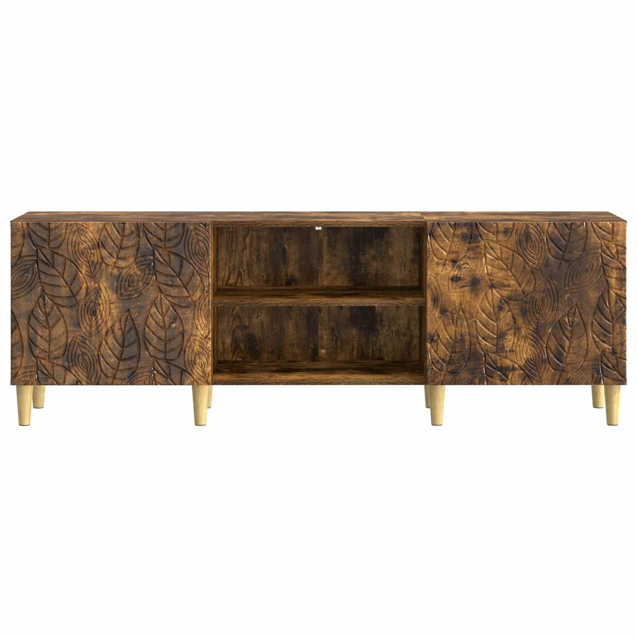 TV-kast 150 x 31 x 50 cm Gerookt eiken Bewerkt hout