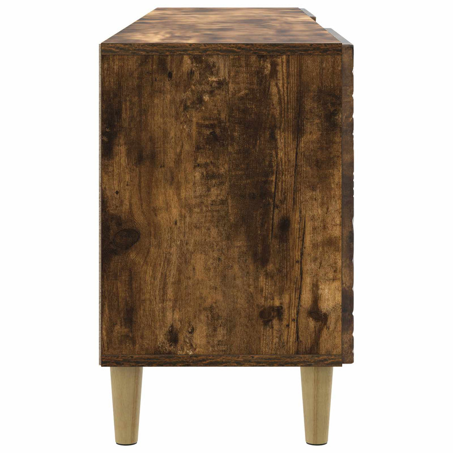 TV-kast 150 x 31 x 50 cm Gerookt eiken Bewerkt hout