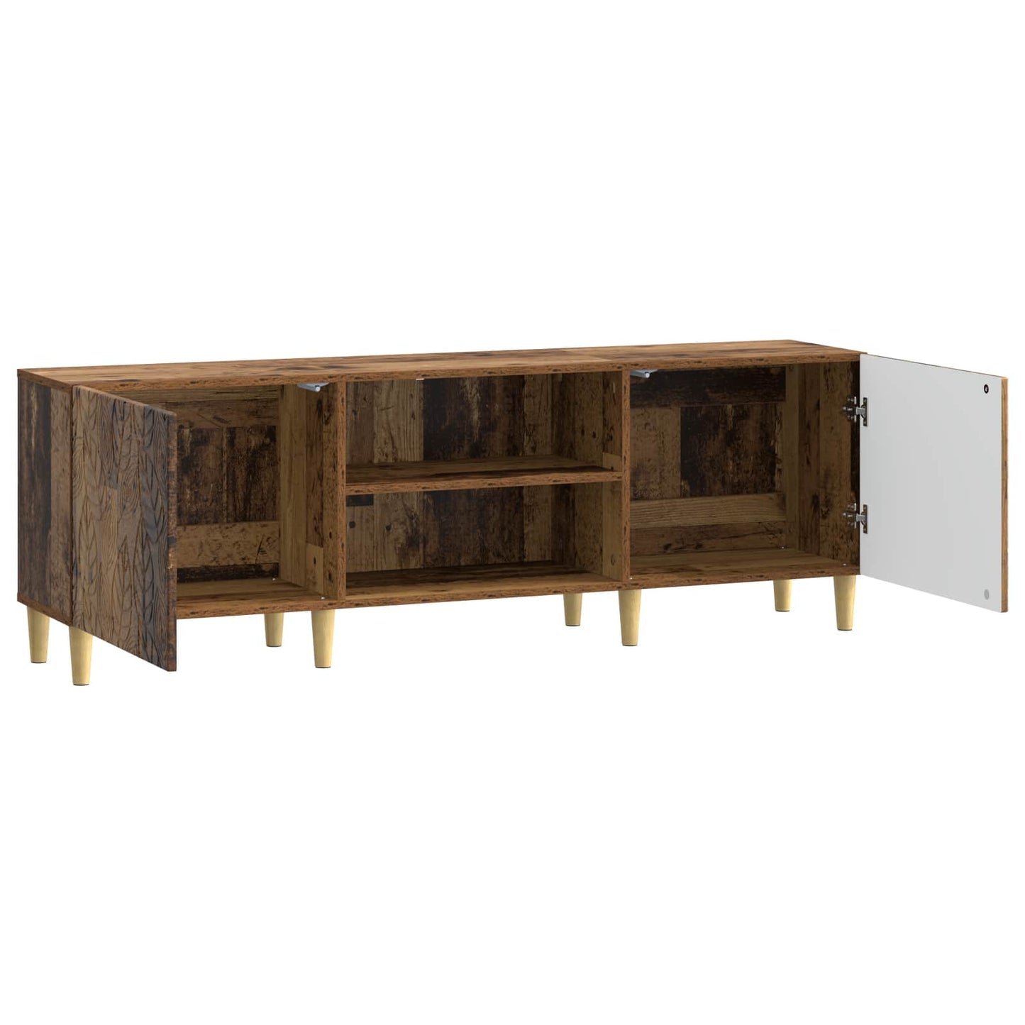 TV-kast 150 x 31 x 50 cm Oud hout Bewerkt hout