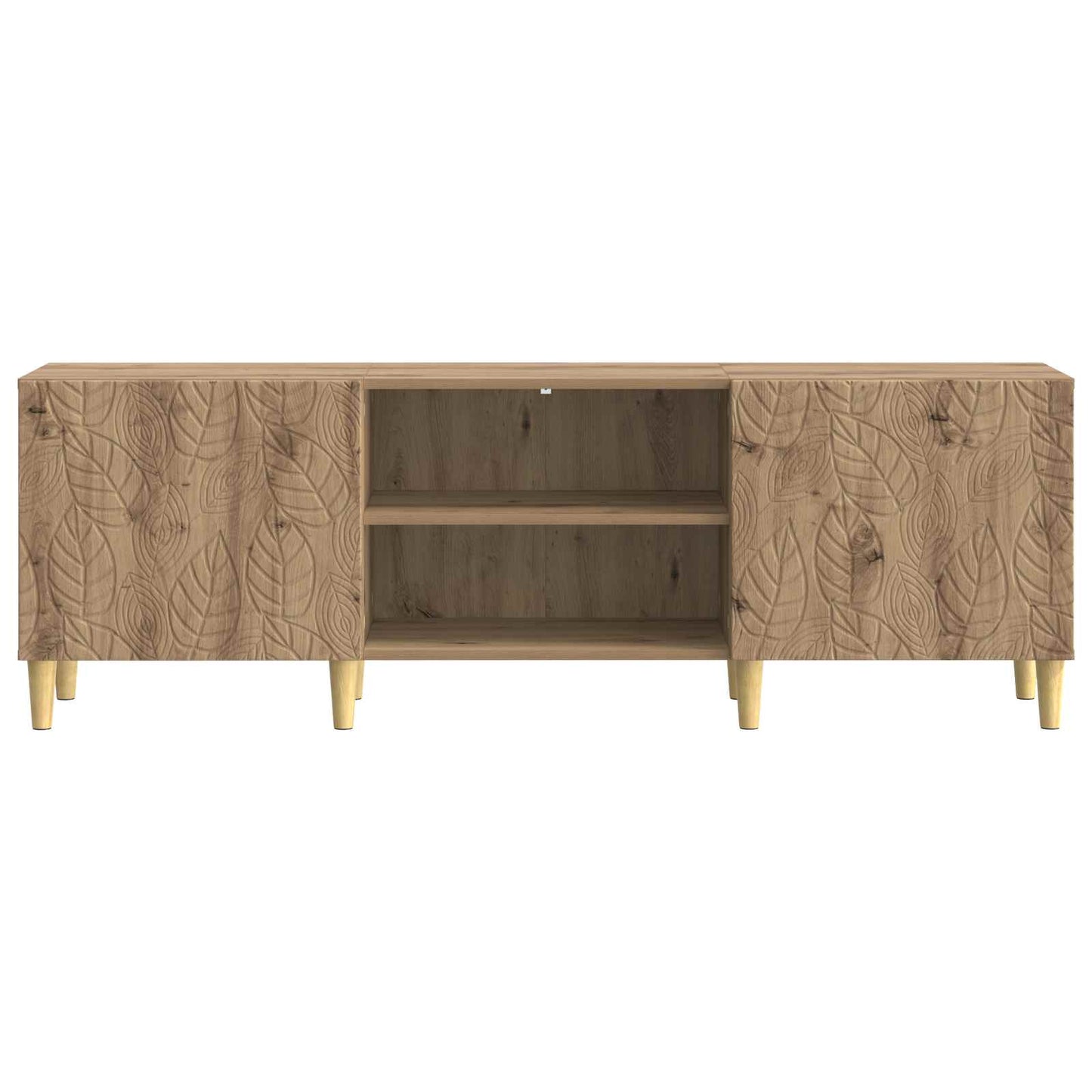 TV-kast 150 x 31 x 50 cm Artisanaal eiken Bewerkt hout
