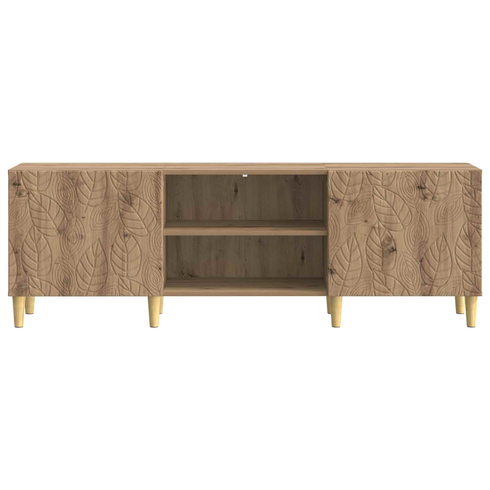 TV-kast 150 x 31 x 50 cm Artisanaal eiken Bewerkt hout
