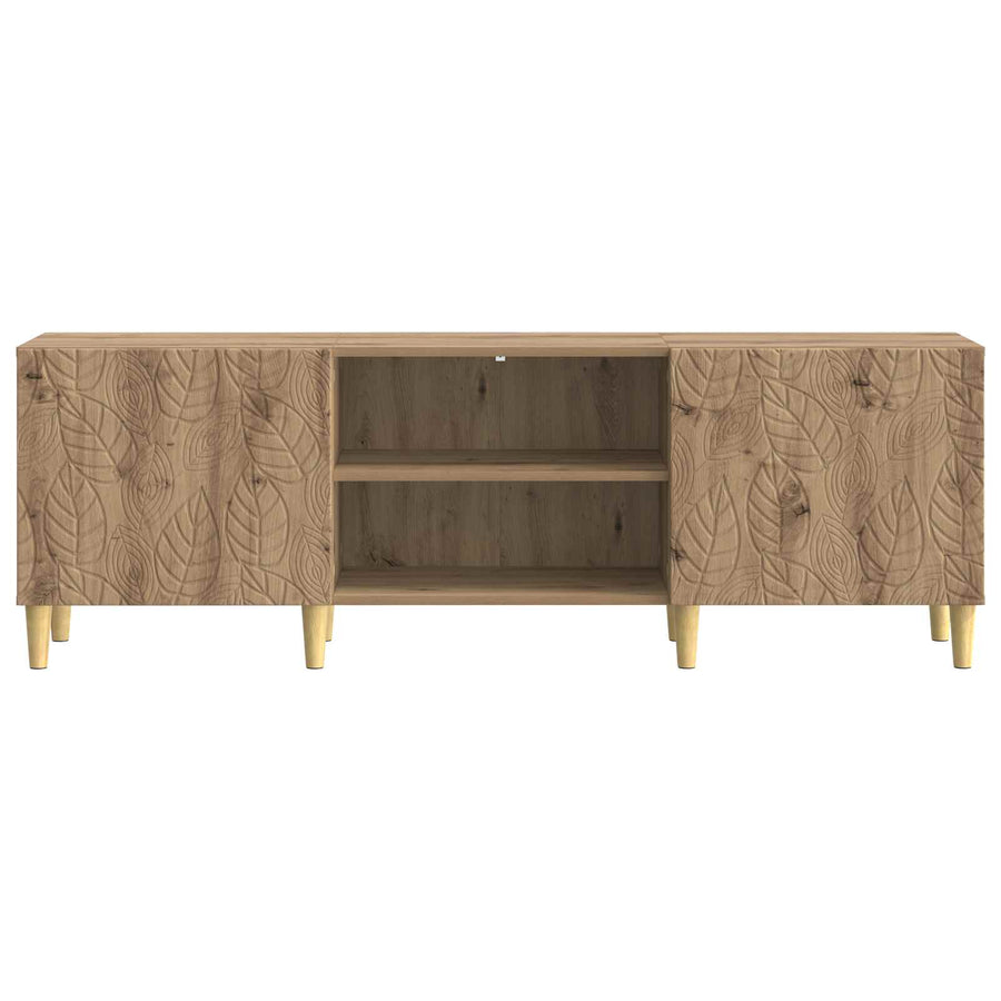 TV-kast 150 x 31 x 50 cm Artisanaal eiken Bewerkt hout