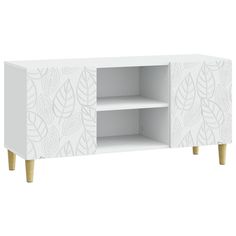 TV-kast 102 x 34,5 x 50 cm Wit Bewerkt hout