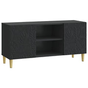 TV-kast 102x34,5x50 cm zwart bewerkt hout