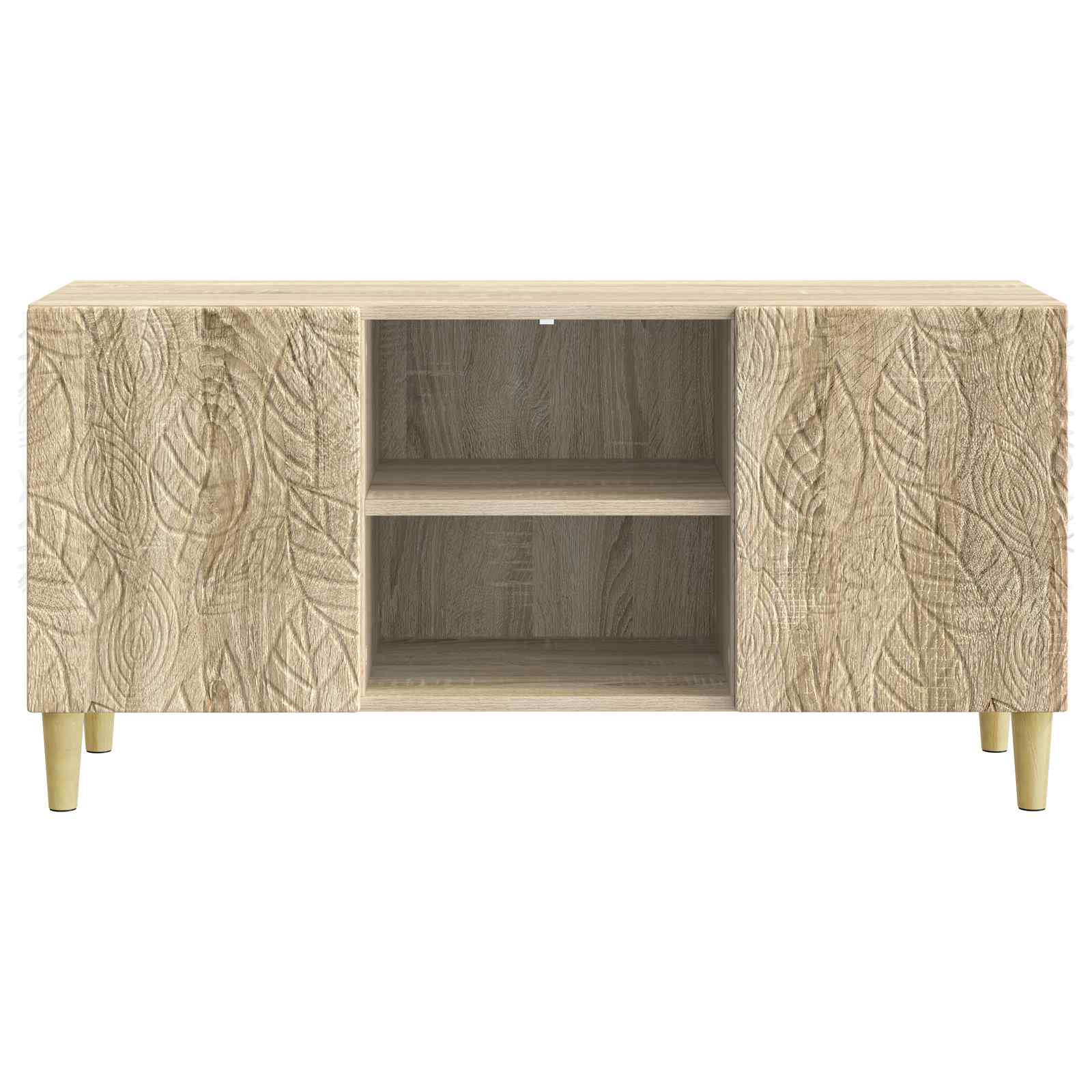 TV-kast 102 x 34,5 x 50 cm Sonoma Eiken Bewerkt hout
