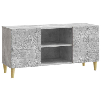 TV-kast 102 x 34,5 x 50 cm Betongrijs Bewerkt hout