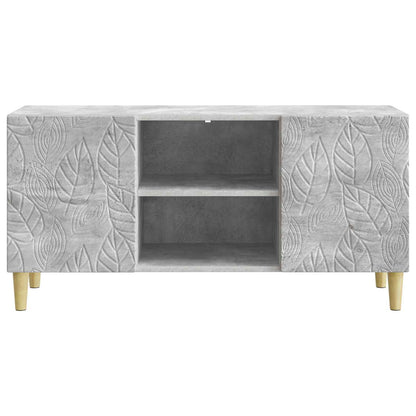 TV-kast 102 x 34,5 x 50 cm Betongrijs Bewerkt hout
