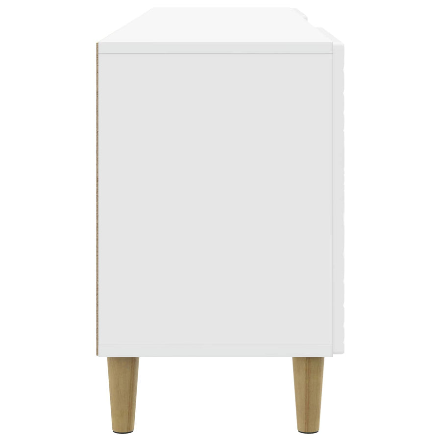 TV-kast 102 x 34,5 x 50 cm Hoogglans Wit Bewerkt hout