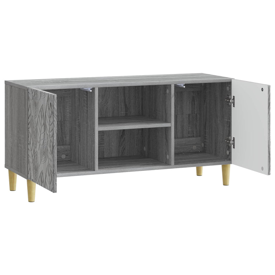 TV-kast 102 x 34,5 x 50 cm Grijs Sonoma Bewerkt hout