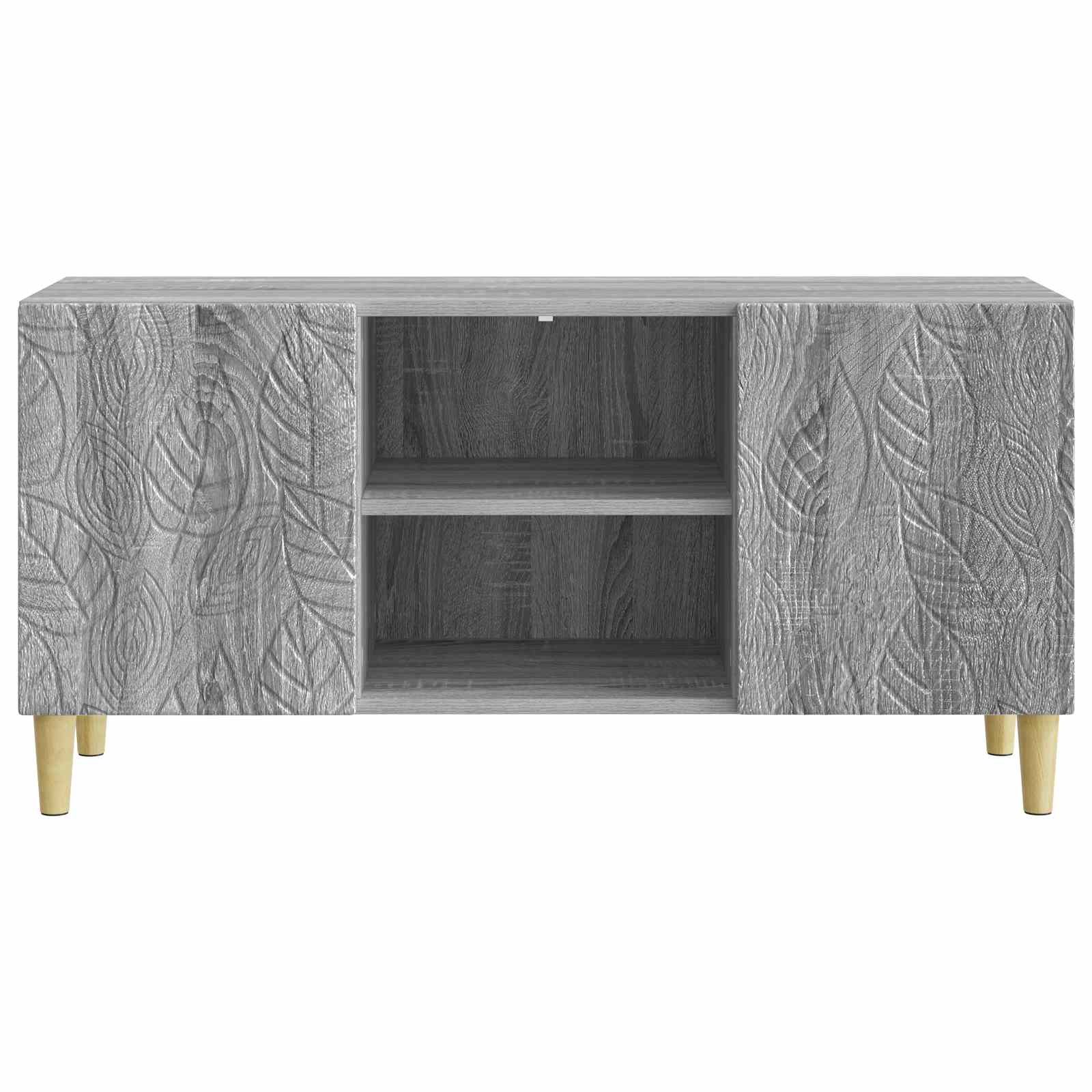 TV-kast 102 x 34,5 x 50 cm Grijs Sonoma Bewerkt hout