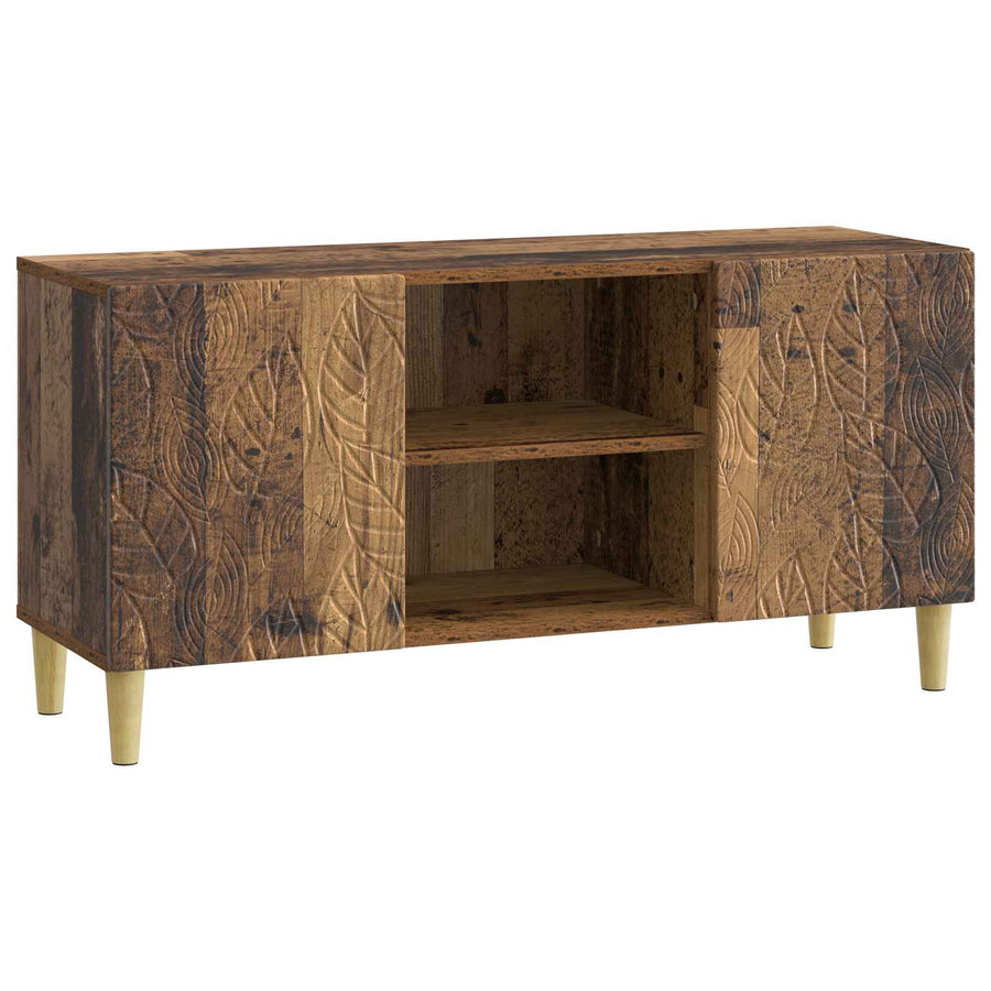 TV-kast 102 x 34,5 x 50 cm Oud hout Bewerkt hout