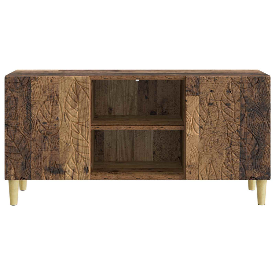 TV-kast 102 x 34,5 x 50 cm Oud hout Bewerkt hout