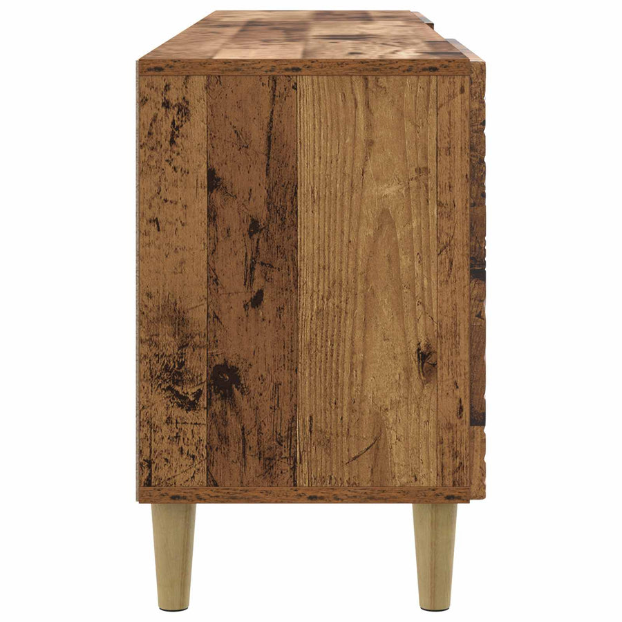 TV-kast 102 x 34,5 x 50 cm Oud hout Bewerkt hout