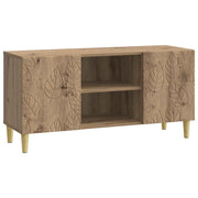 TV-kast 102x34,5x50 cm artisanaal eiken