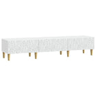 TV-kast 147x34,5x30 cm wit bewerkt hout