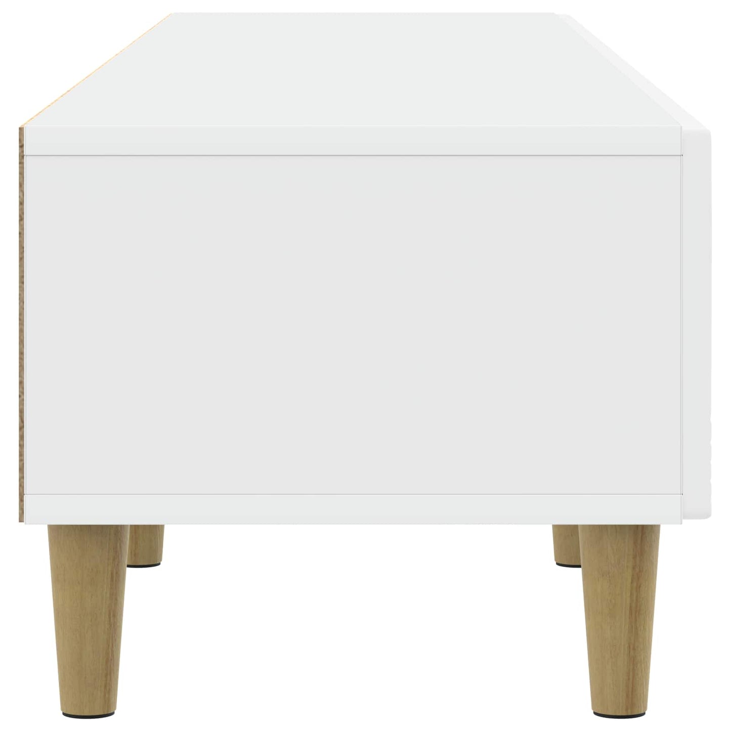 TV-kast 147 x 34,5 x 30 cm Wit Bewerkt hout