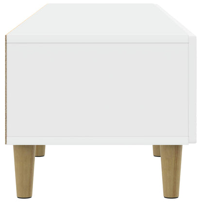 TV-kast 147 x 34,5 x 30 cm Wit Bewerkt hout