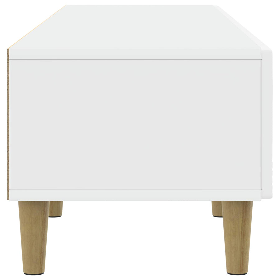 TV-kast 147 x 34,5 x 30 cm Wit Bewerkt hout