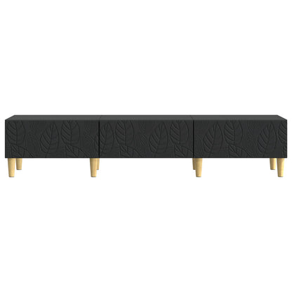 TV-kast 147 x 34,5 x 30 cm Zwart Bewerkt hout