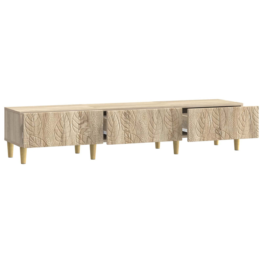 TV-kast 147 x 34,5 x 30 cm Sonoma Eiken Bewerkt hout