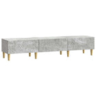 Tv-kast 147x34,5x30 cm betongrijs bewerkt hout