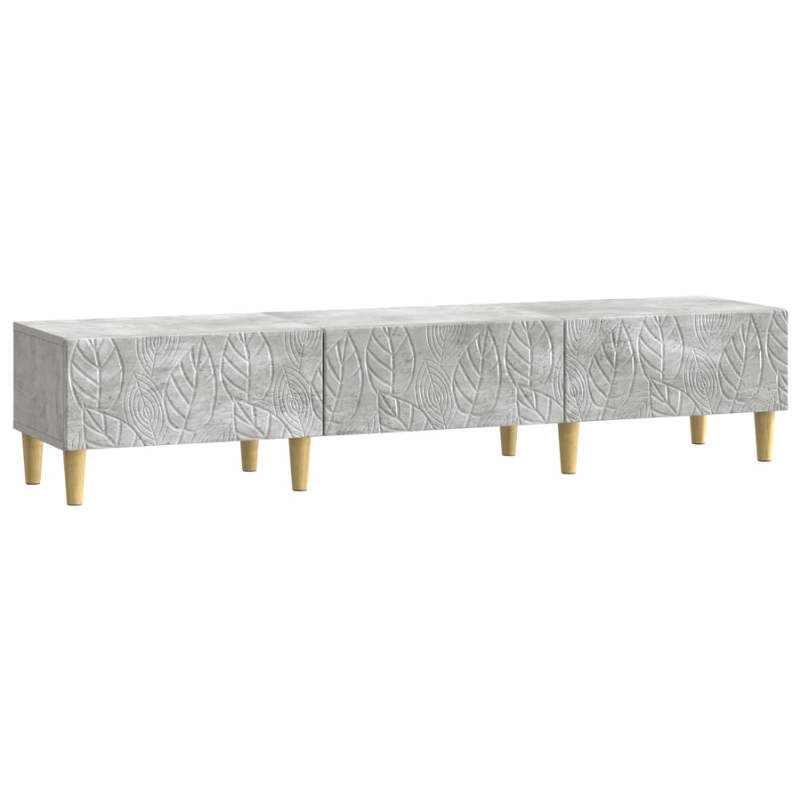 TV-kast 147 x 34,5 x 30 cm Betongrijs Bewerkt hout