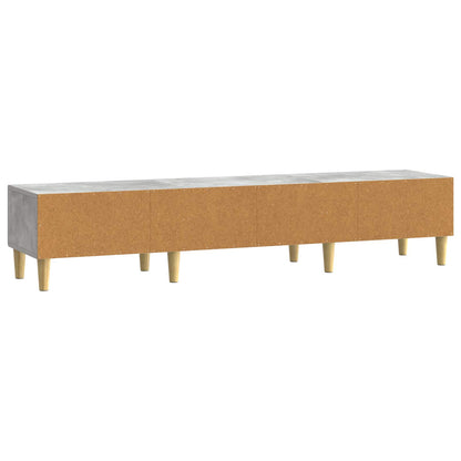 TV-kast 147 x 34,5 x 30 cm Betongrijs Bewerkt hout