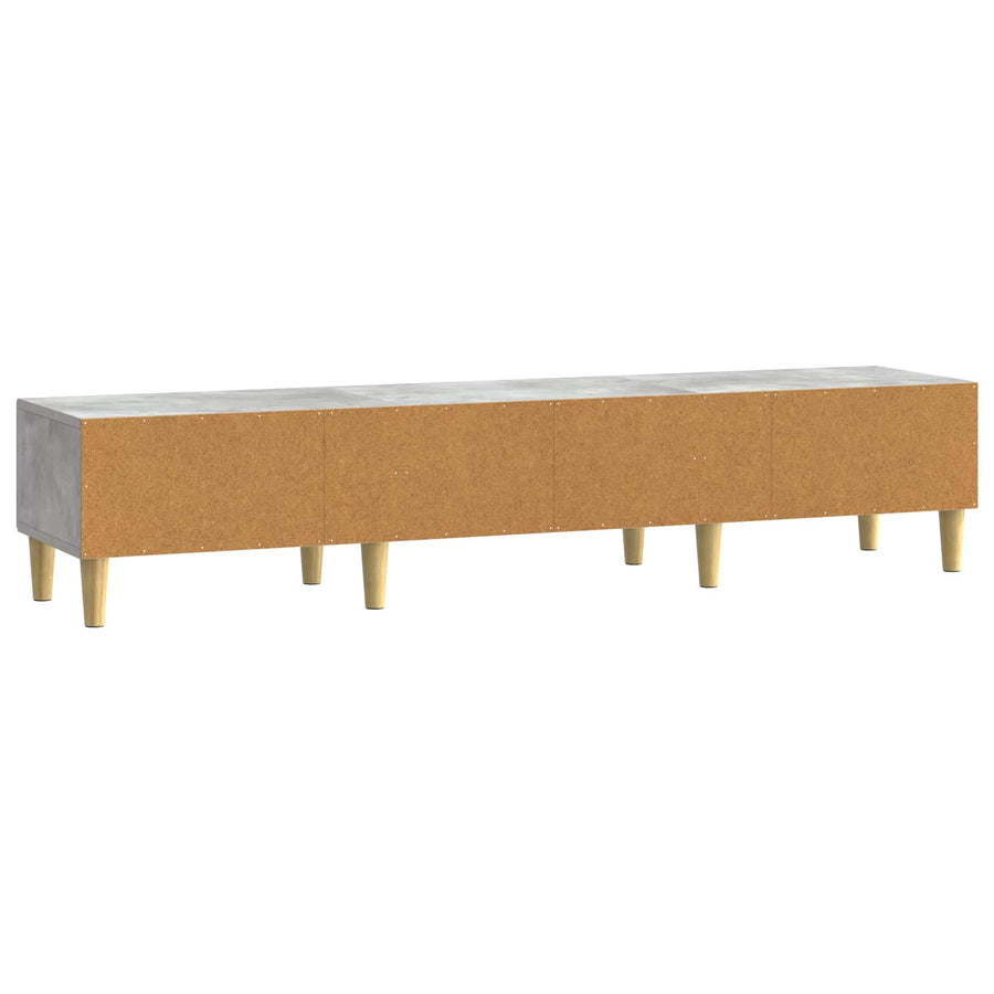 TV-kast 147 x 34,5 x 30 cm Betongrijs Bewerkt hout