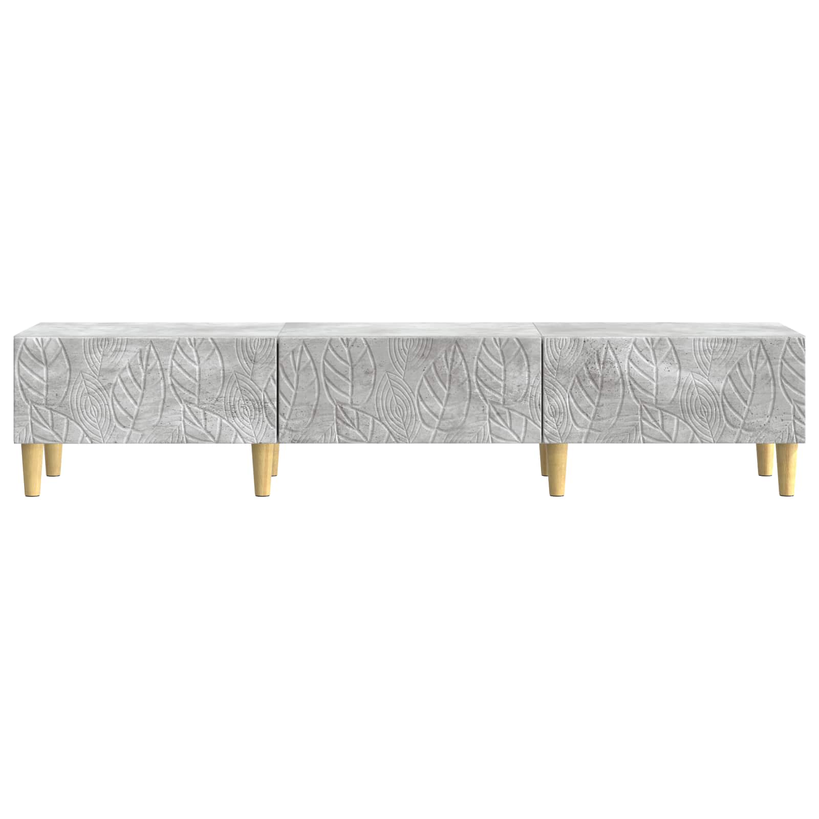 TV-kast 147 x 34,5 x 30 cm Betongrijs Bewerkt hout