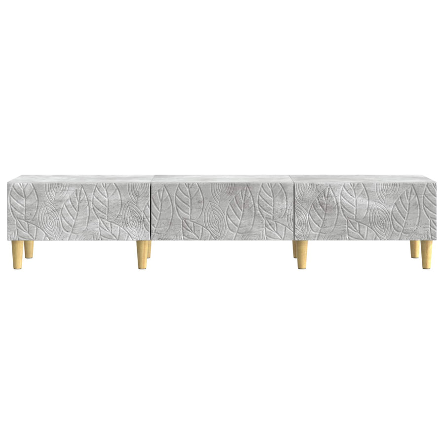 TV-kast 147 x 34,5 x 30 cm Betongrijs Bewerkt hout