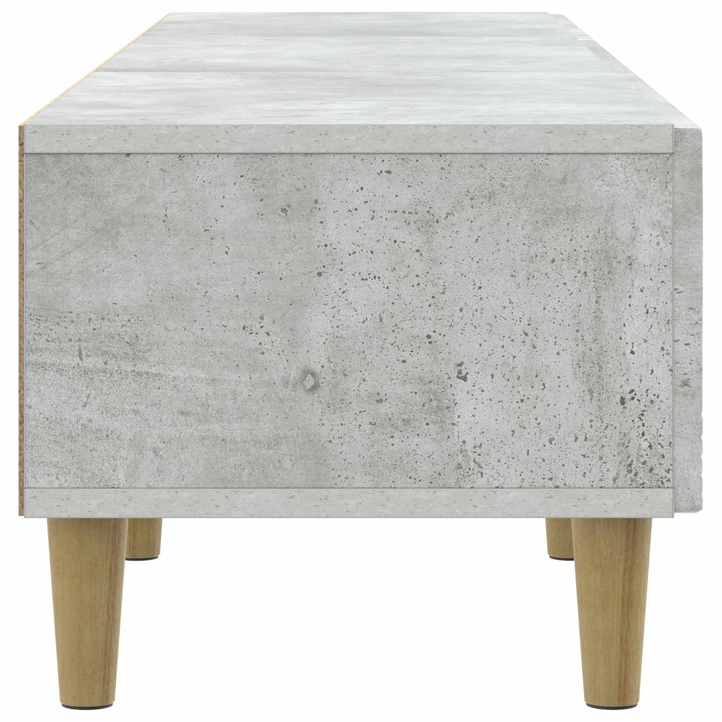 TV-kast 147 x 34,5 x 30 cm Betongrijs Bewerkt hout