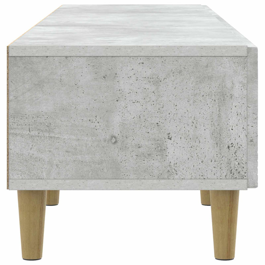 TV-kast 147 x 34,5 x 30 cm Betongrijs Bewerkt hout