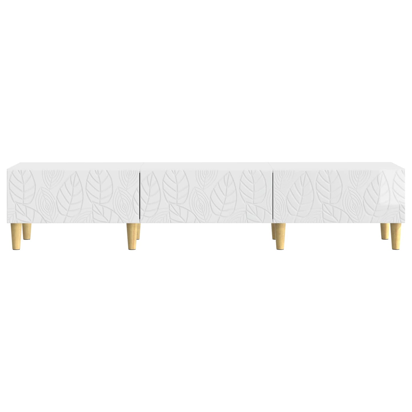 TV-kast 147 x 34,5 x 30 cm Hoogglans Wit Bewerkt hout