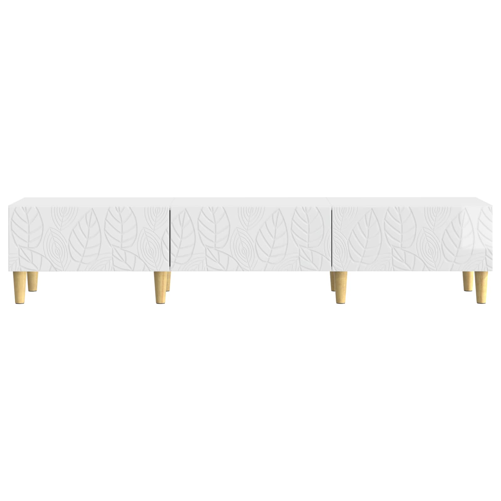 TV-kast 147 x 34,5 x 30 cm Hoogglans Wit Bewerkt hout