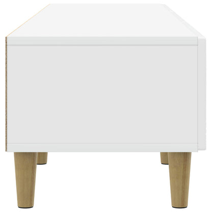 TV-kast 147 x 34,5 x 30 cm Hoogglans Wit Bewerkt hout
