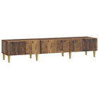 Tv-kast 147x34,5x30 cm oud hout bewerkt hout