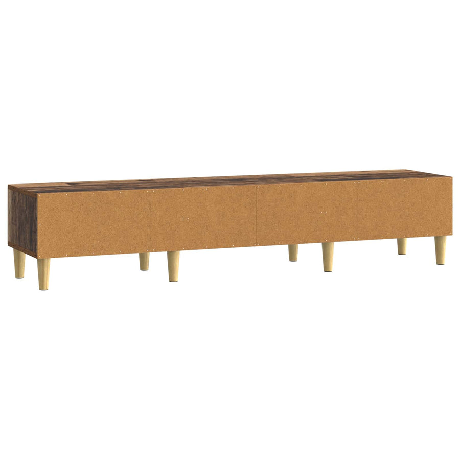 TV-kast 147 x 34,5 x 30 cm Oud hout Bewerkt hout