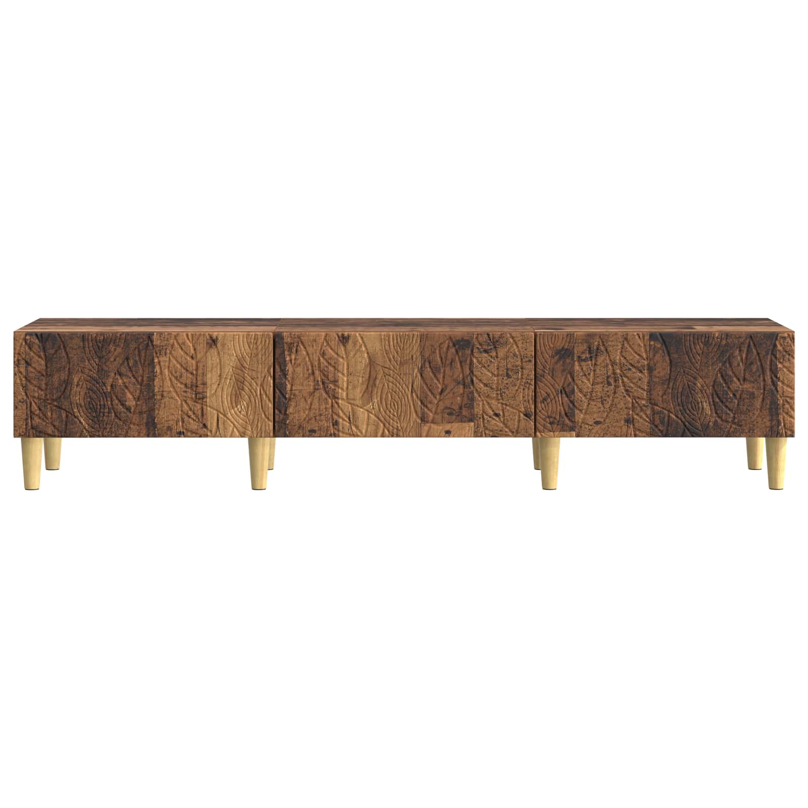 TV-kast 147 x 34,5 x 30 cm Oud hout Bewerkt hout