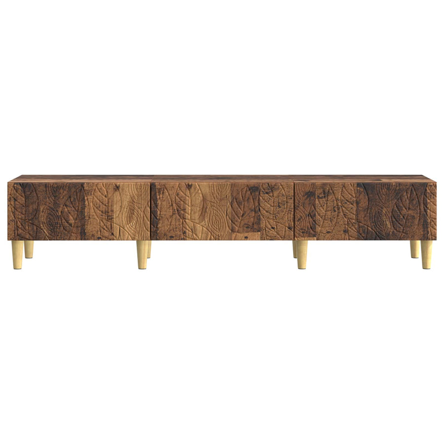 TV-kast 147 x 34,5 x 30 cm Oud hout Bewerkt hout