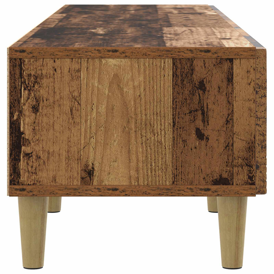 TV-kast 147 x 34,5 x 30 cm Oud hout Bewerkt hout