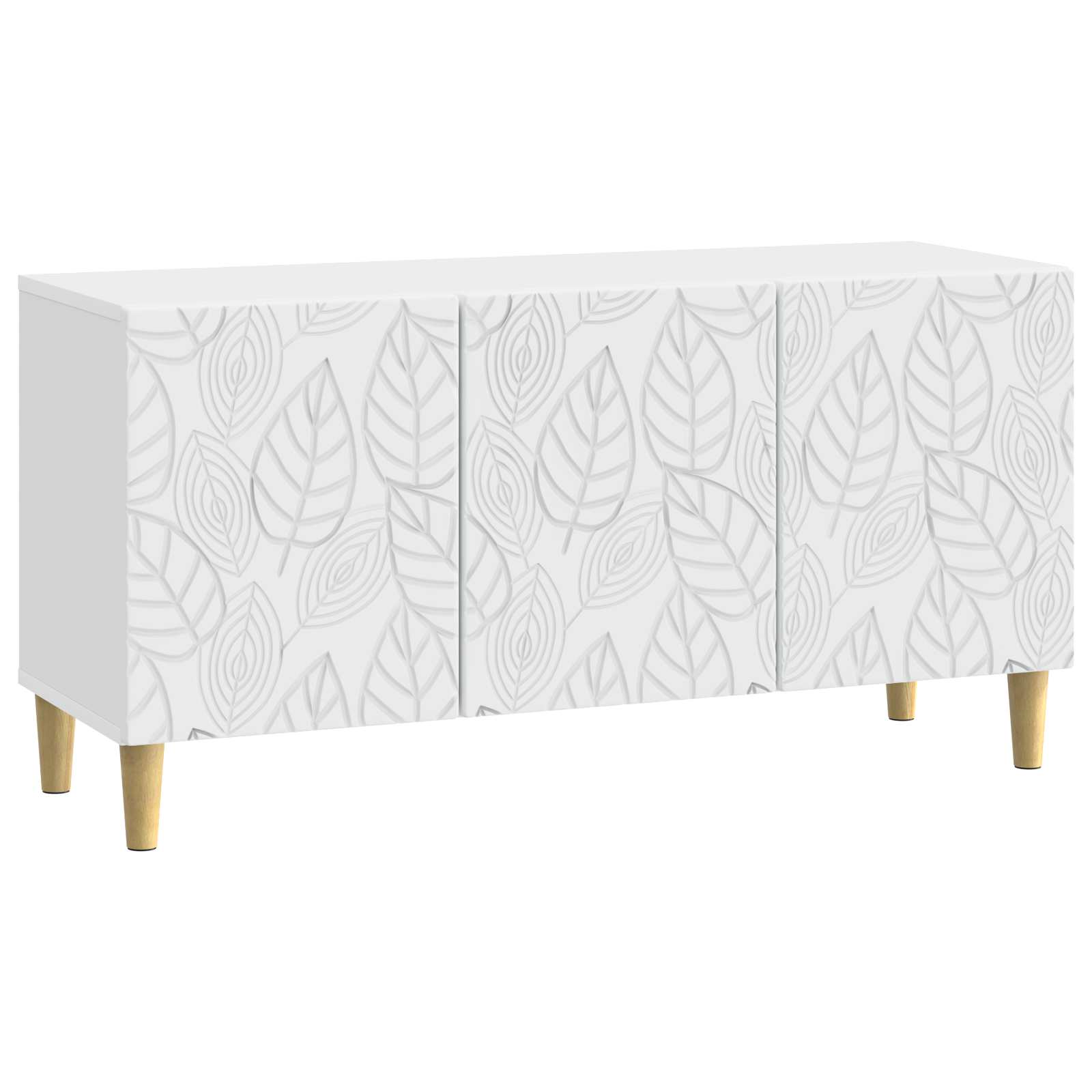 TV-kast 99 x 34,5 x 50 cm Wit Bewerkt hout