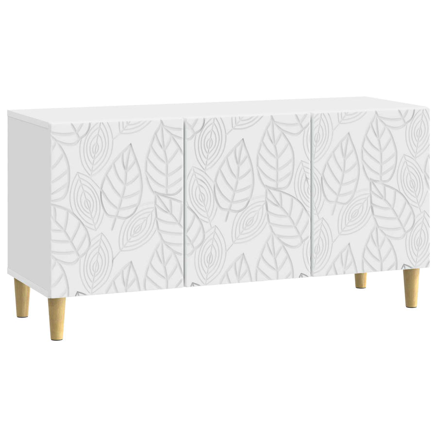 TV-kast 99 x 34,5 x 50 cm Wit Bewerkt hout