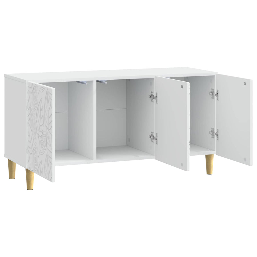 TV-kast 99 x 34,5 x 50 cm Wit Bewerkt hout