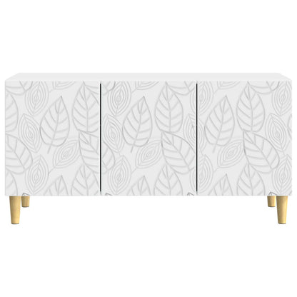 TV-kast 99 x 34,5 x 50 cm Wit Bewerkt hout