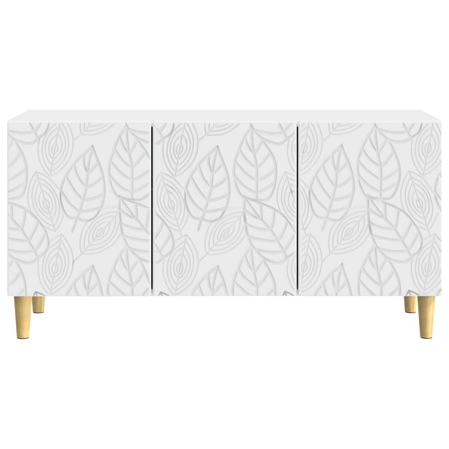 TV-kast 99 x 34,5 x 50 cm Wit Bewerkt hout