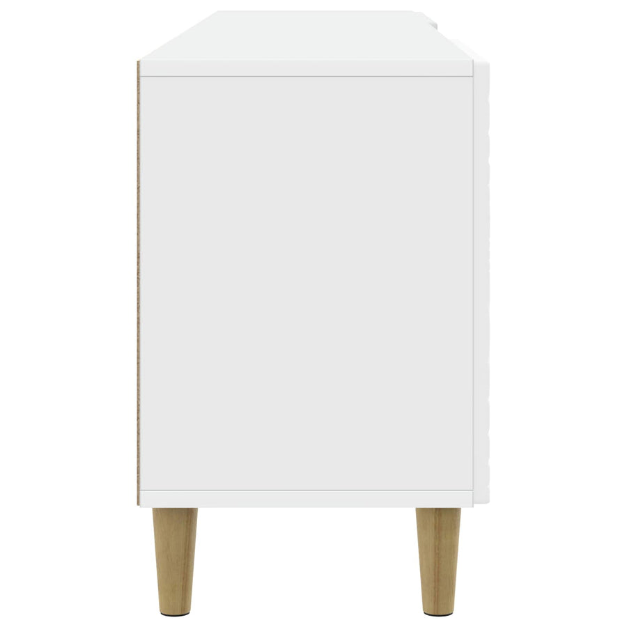 TV-kast 99 x 34,5 x 50 cm Wit Bewerkt hout