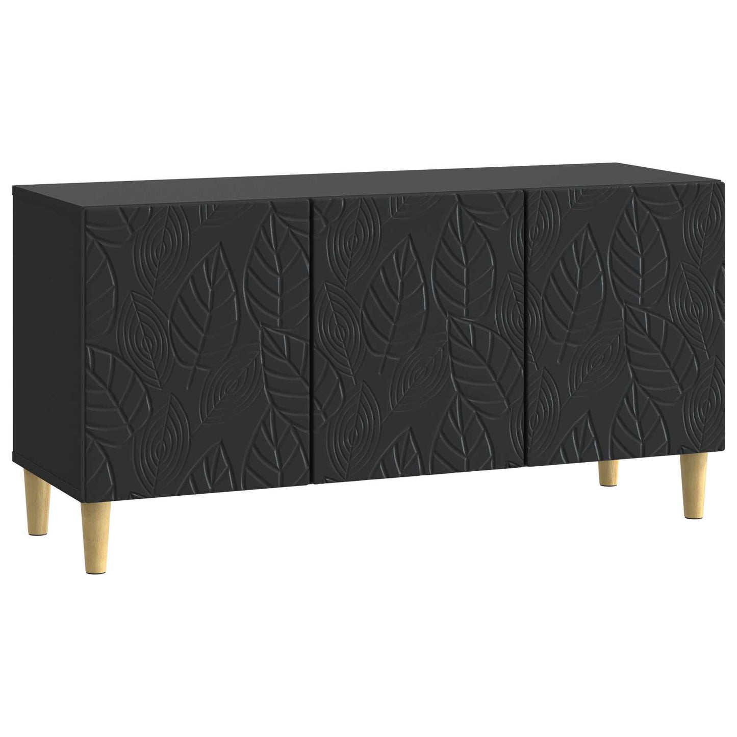 TV-kast 99 x 34,5 x 50 cm Zwart Bewerkt hout
