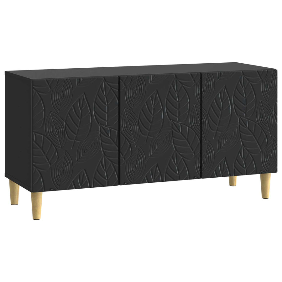 TV-kast 99 x 34,5 x 50 cm Zwart Bewerkt hout