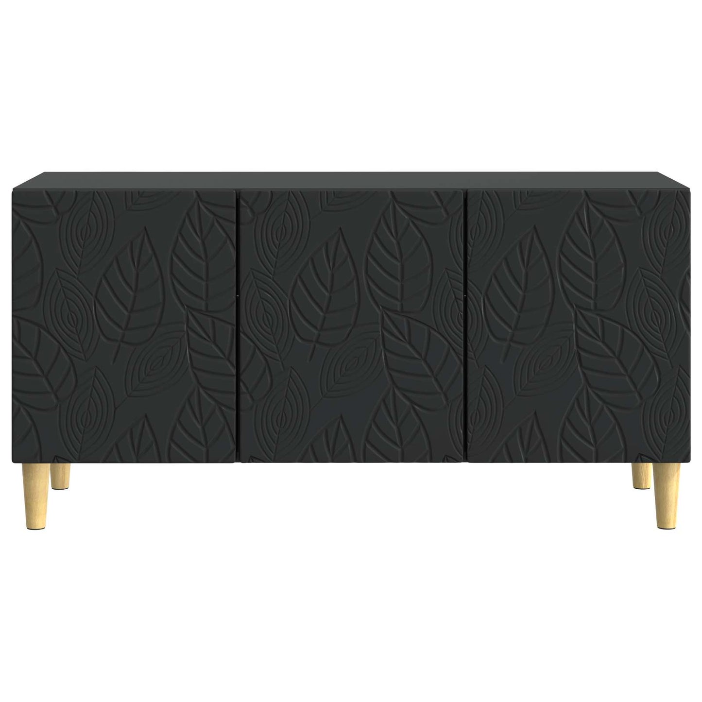 TV-kast 99 x 34,5 x 50 cm Zwart Bewerkt hout