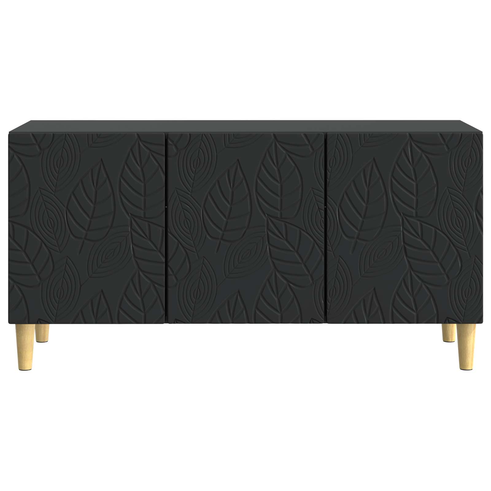 TV-kast 99 x 34,5 x 50 cm Zwart Bewerkt hout